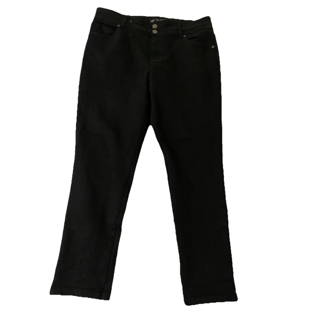 Women's Chic Denim Black Jeans Size 18 Petite